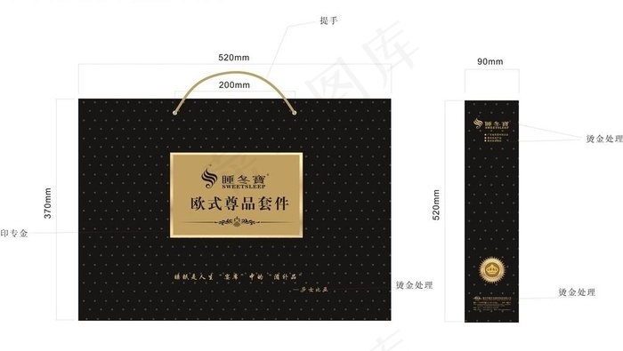 欧式尊品套件礼礼盒图片cdr矢量模版下载