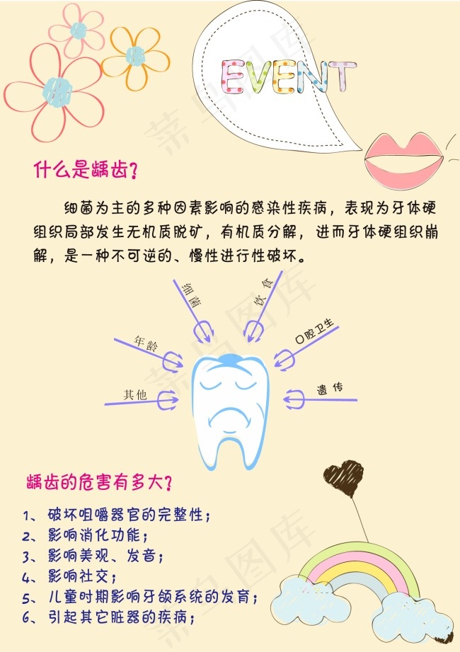 儿童卡通宣传画