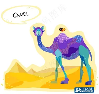 卡通骆驼图片