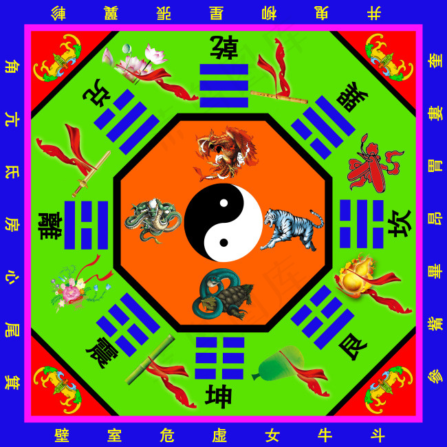 道教八卦图(6063X6063(DPI:70))psd模版下载