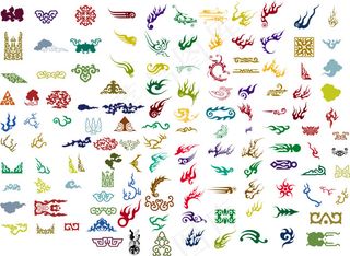 中国传统古典元素矢量素材