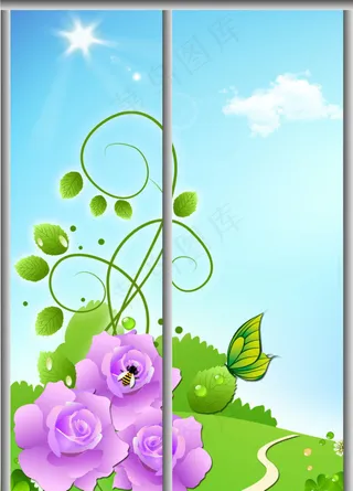 春天移门素材下载