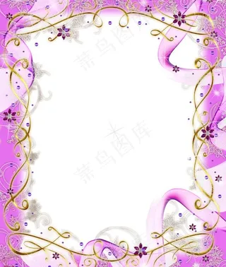 粉色梦幻相框图片