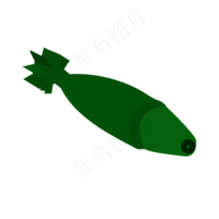 建军节绿色简洁导弹剪影