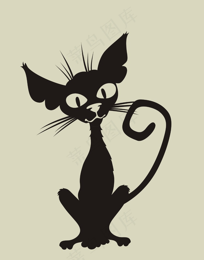 卡通动物简笔插画