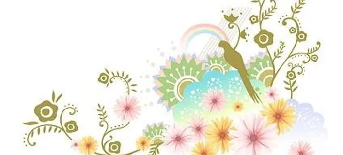 鹦鹉剪影矢量素材时尚花纹 鹦鹉剪影矢量素材时尚花纹