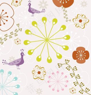 可爱的儿童艺术插画矢量素材