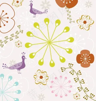 可爱的儿童艺术插画矢量素材