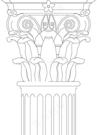 欧式柱头图片