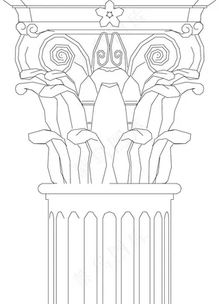欧式柱头图片