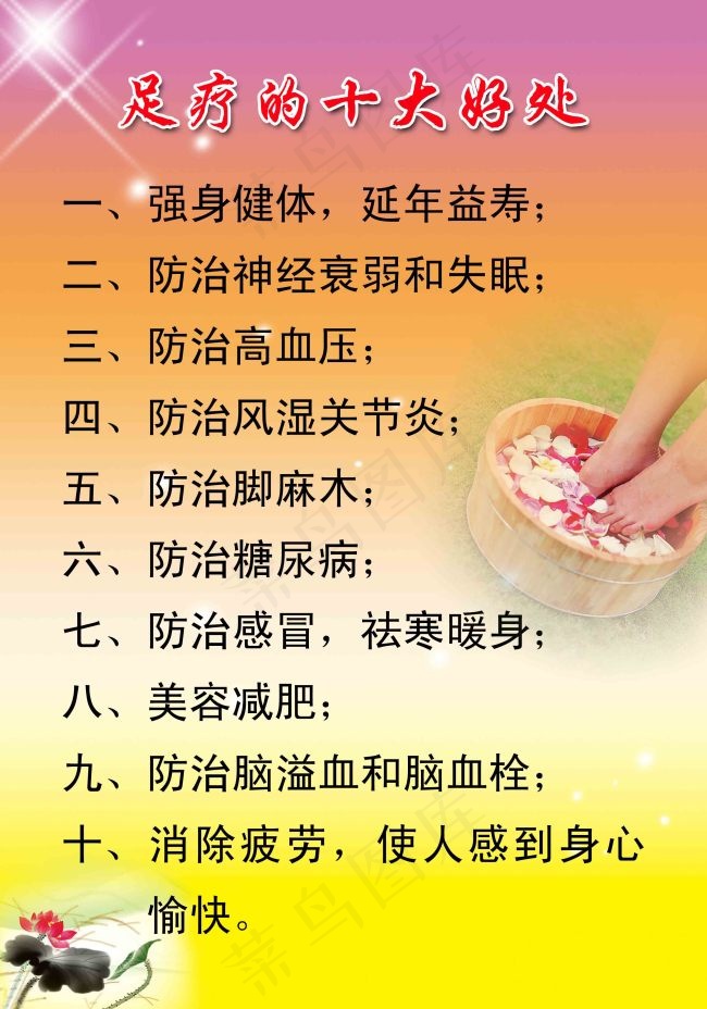 足疗的十大好处psd模版下载