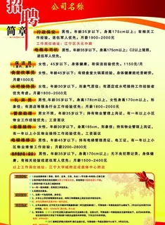 招聘展板图片