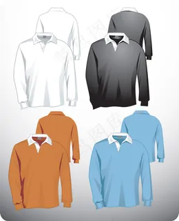 空白服装矢量图