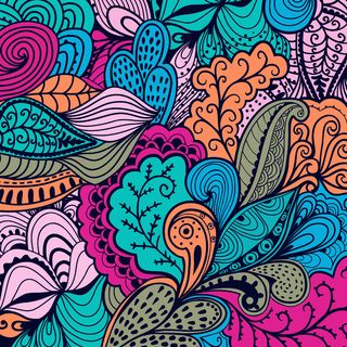 矢量纹理与摘要花没完没了的背景下民...