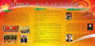 地方*学习科学发展观宣传栏