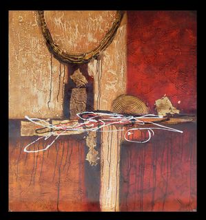 抽象派画作图片 四分之一