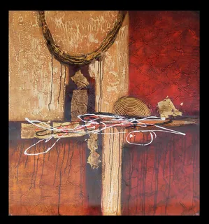 抽象派画作图片 四分之一