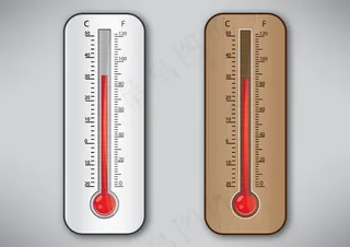 简单的温度计设计矢量素材