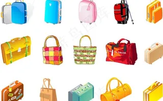 箱子包包矢量素材图片