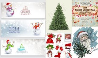 圣诞节矢量素材下载