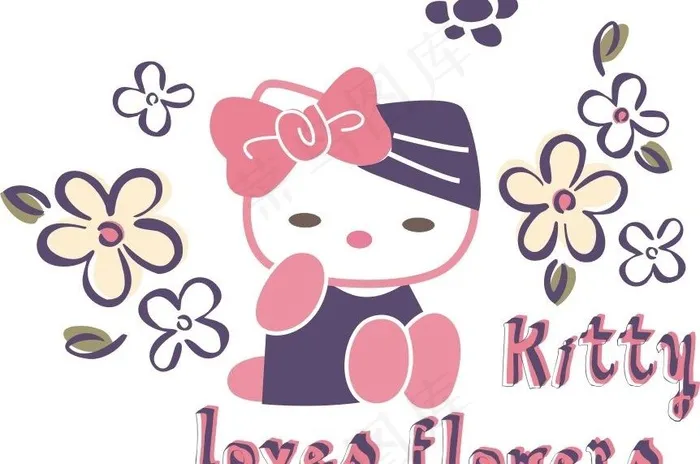 kt猫 凯蒂猫图片cdr矢量模版下载