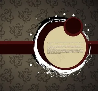 欧式花纹圈圈背景图片