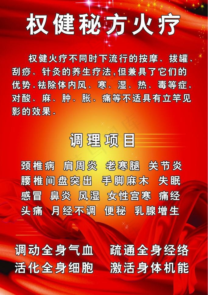 权健火疗广告牌（背景合层）图片(1701X2551(DPI:72))psd模版下载