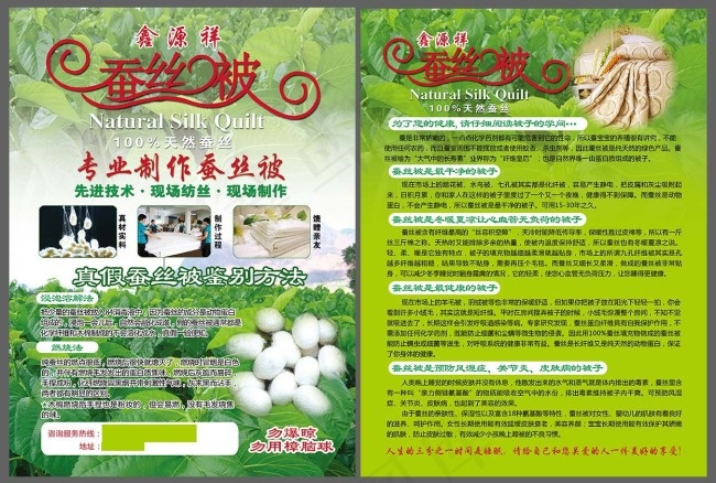 蚕丝被宣传单(2515X3401(DPI:300))psd模版下载