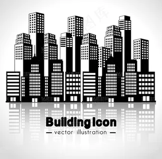 宏伟的城市建筑设计矢量素材