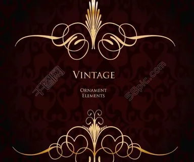 欧式花纹背景图片