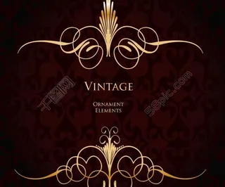 欧式花纹背景图片