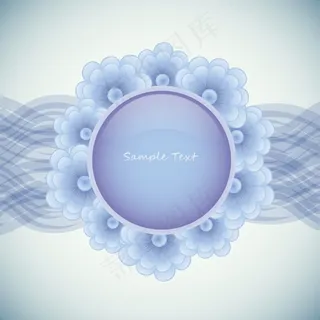 花圈背景矢量图