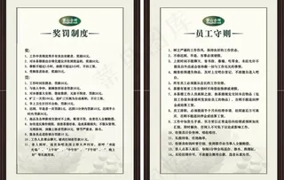 茶楼制度牌图片