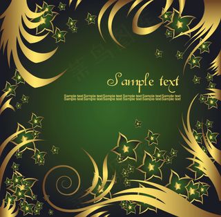 富贵华丽花卉纹样背景矢量素材