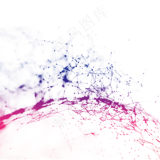 多彩点线科技图案多彩点线科技图案