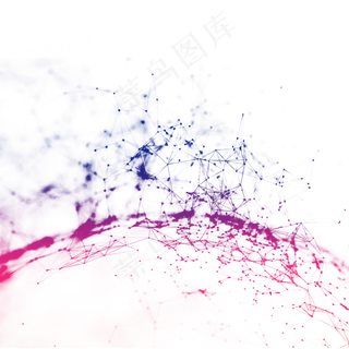 多彩点线科技图案多彩点线科技图案