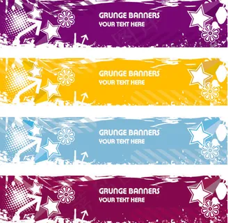 怀旧风格banner背景矢量素材