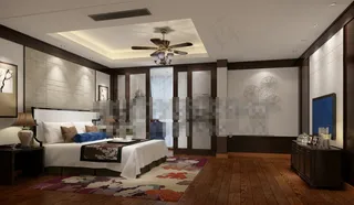 华丽卧室模型免费下载