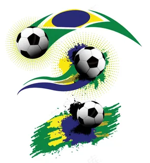 创意足球涂鸦元素