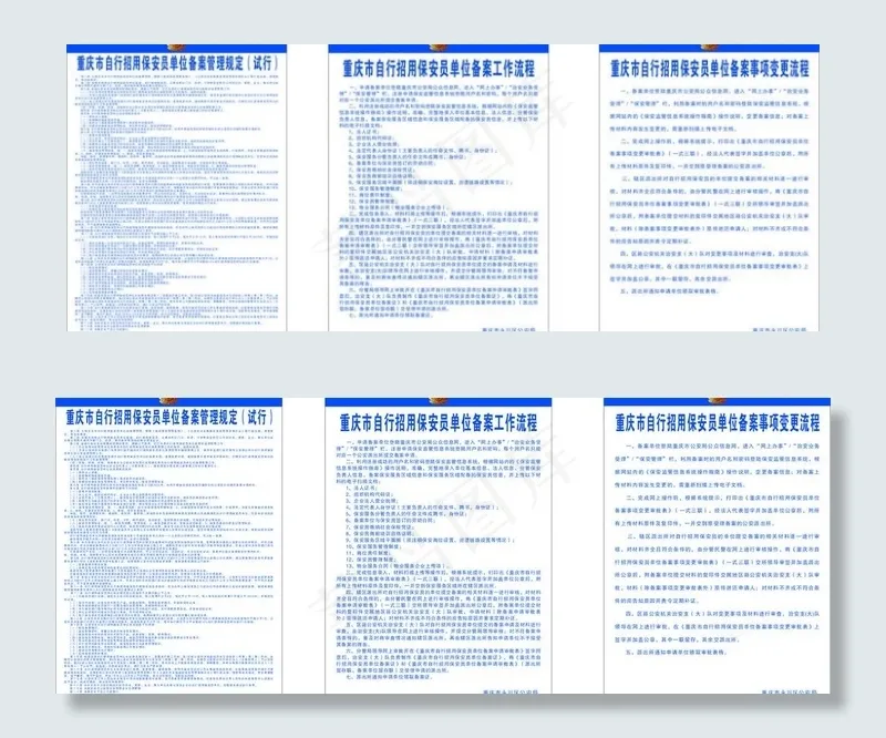 保安公司制度牌图片cdr矢量模版下载