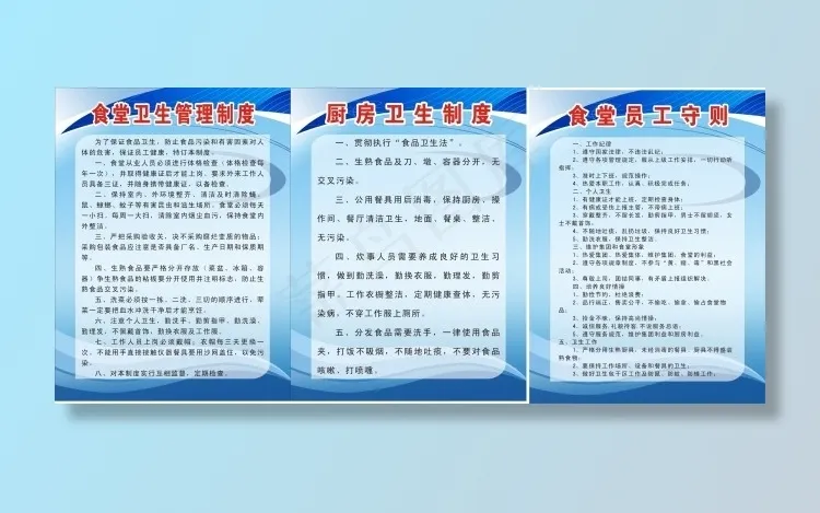 食堂卫生制度cdr矢量模版下载
