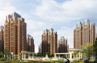 欧式小区庭院图片