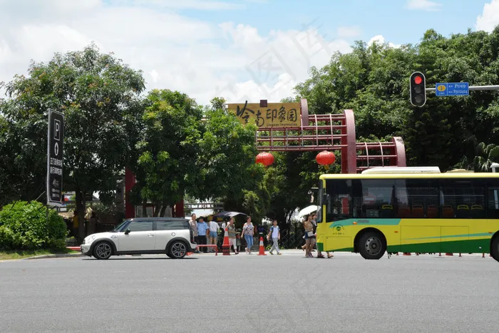 岭南印象园大门口图片