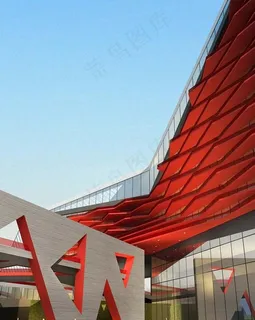 未来世界科幻商业建筑效果图图片