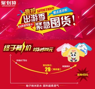 聚划算页面母婴类价格趋势