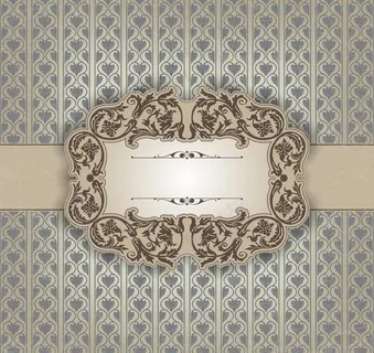 欧式花纹背景图片