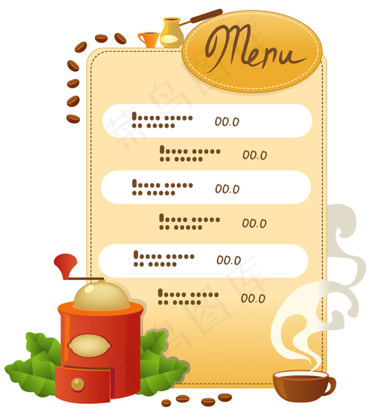 可爱手绘厨师矢量素材