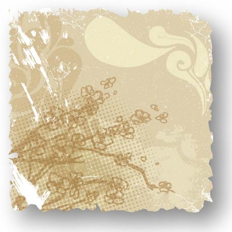 复古的花卡03矢量eps,ai矢量模版下载