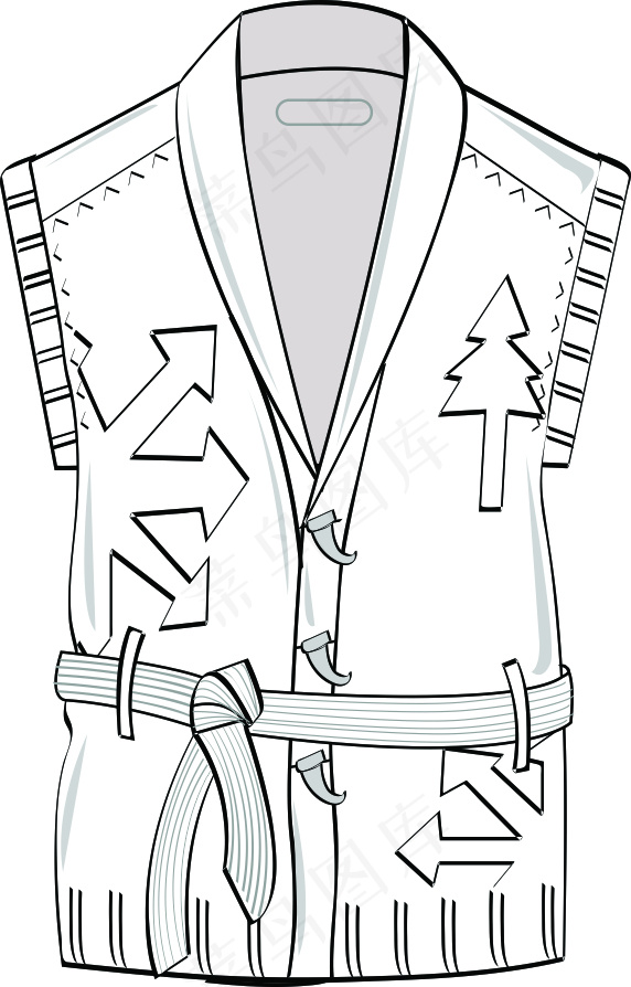 箭头户外无袖外套