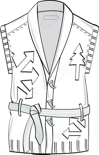 箭头户外无袖外套